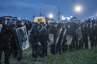 Violent clashes between thousands of demonstrators and the police, after a demonstration against