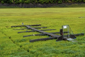 The Edersee, near Waldeck, the third largest reservoir in Germany, is currently only 13% full, the