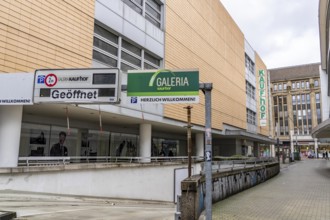 Galeria Kaufhof department stores' in the city centre of Gelsenkirchen, on Bahnhofstraße, is