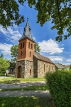 Klepzig village church, Wiesenburg Mark, Brandenburg, Germany, Europe