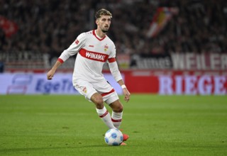 Atakan Karazor VfB Stuttgart (16) Action on the ball MHPArena, MHP Arena Stuttgart,