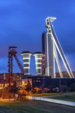 Shaft of the former Schlägel & Eisen coal mine, shaft 3/4/7, Herten, North Rhine-Westphalia,