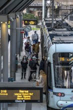 Tram stop Rathaus, line 316, Bochum, North Rhine-Westphalia, Germany, Europe