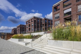 New development area Hafen City, on the site of the old neustädter Elbhafen harbour, Wohnungsbau