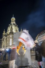 To mark 13 February and the destruction of Dresden in the Second World War, the small right-wing