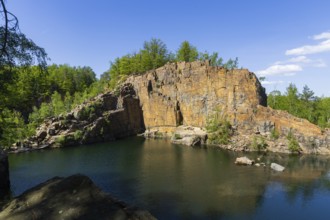 Firsten quarry in the Königshain mountains, Königshain, Saxony, Germany, Europe