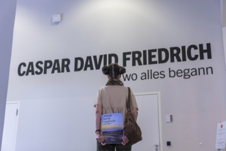 Anniversary exhibition on Caspar David Friedrich at the Albertinum. The painting The Cross in the