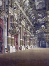 Paris, Foyer de L'Opera, France, c. 1890, Historic, digitally restored reproduction from a 19th