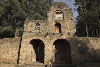 Amhara region, Gondar, Gonder, part of the old church, Debre Berhan Selassie, UNESCO, world,