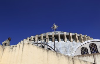 Tigray region, Axum, Aksum, part of the new St Mary's Cathedral, Ethiopia, Africa