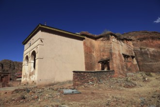 Abraha Atsbeha rock church, Abreha wa Atsbeha monastery, Ethiopia, Africa