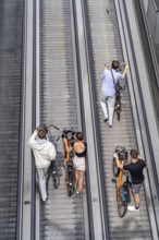 New bicycle car park at Amsterdam Central Station, Stationsplein, space for around 7000 bicycles,