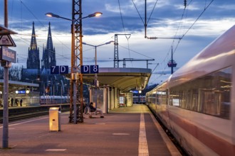 Cologne Trade Fair Centre/Deutz, Platform, Cologne Cathedral, Cologne, North Rhine-Westphalia,