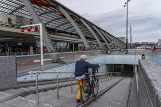 New bicycle car park at Amsterdam Central Station, IJboulevard, space for around 4000 bicycles,