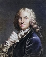 Jean Marie Leclair (1697-1764), French composer and violinist, Historic, digitally restored