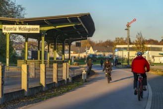 The Nordbahntrasse, a cycle path, footpath, on a former 22 KM long railway line, along the