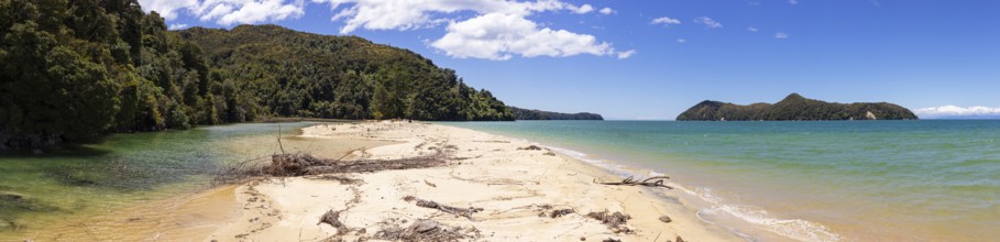 Abel Tasman Coast Track, Apple Tree Bay, Beach, Kaiteriteri, New Zealand, Oceania