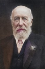 George Cadbury (1839-1922), aged 78 in 1906, English Quaker, industrialist and social reformer, who