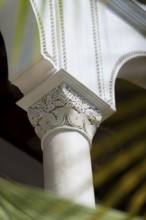 Columns in Riad, Column, traditional, decorated, ornament, decoration, art, construction, building,