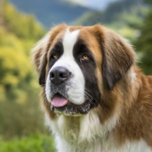 Pets, Dog, Saint Bernard, AI-generated, AI generated