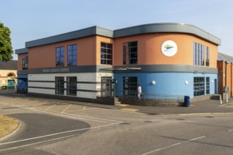 Deben leisure centre, East Suffolk council building, Woodbridge, Suffolk, England, UK