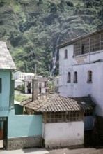 American hotel building in Baños de Agua Santa, Tungurahua Province, Ecuador, South America 1962,