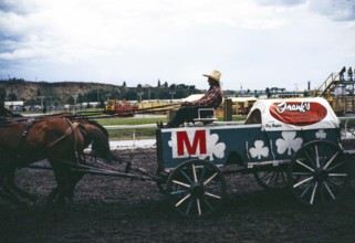 Calgary Exhibition and Stampede, Canada in the late 1970s or early 1980s Chuckwagon racer Stu