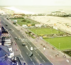 Pier and seafront in Great Yarmouth, Norfolk, England UKc 1960s