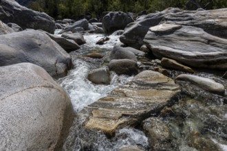 Rocks in the Verzasca River between Lavertezzo and Brione, Verzasca Valley, Valle Verzasca, Canton