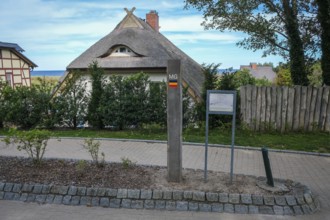 Ahrenshoop, Fischland-Darß-Zingst, Mecklenburg-Western Pomerania, Germany, border between