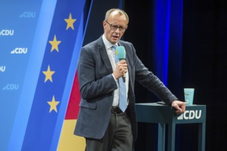 Election event of the CDU party for the Bundestag elections with top candidate Friedrich Merz.