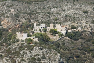 Traditional fortified village in the Mani, Laconia, Peloponnese, Greece, Europe