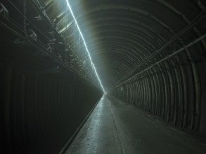 Tunnel section in construction lot H41 in the Sill Gorge, Brenner Base Tunnel, Tyrol, Austria,