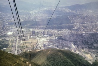 City view of Teleferico, Caracas, Venezuela, South America 1963, South America