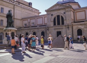 Swan Hellenic tour group visiting the Foch Museum, Palais Fesch, Ajaccio, Corsica, France, 1998,