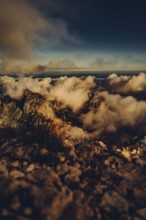 Sunrise hike on the Hochplatte in the Ammergau Alps, Ammergebirge in the Allgäu, Bavaria, Germany,