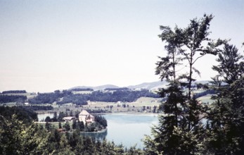 Lake Mondsee, Vöcklabruck district, Upper Austria, Europe 1960