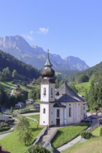 Maria Gern pilgrimage church in the Bavarian Alps in Berchtesgaden, Bavaria, Germany, Europe