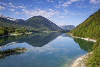 Sylvensteinsee in spring, Bavaria, Germany, Europe