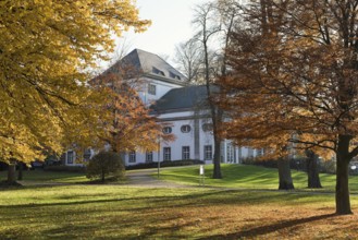 Autumn in the spa gardens of Bad Oeynhausen Germany