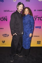 Max Herre and Joy Denalane on the red carpet in front of the Polyton 2024 award ceremony in