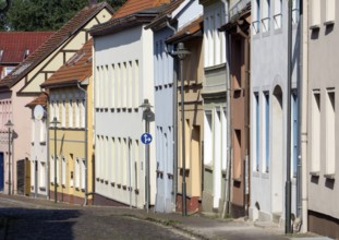 Paved street in the old town of Wolgast, 12/09/2016