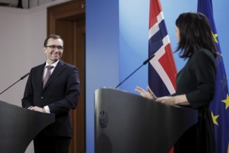 Espen Barth Eide, Minister of Foreign Affairs of the Kingdom of Norway, and Annalena Bärbock