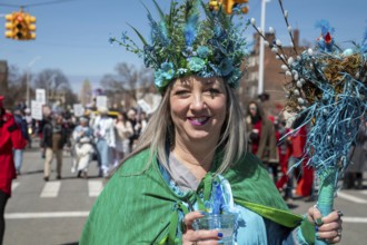 Detroit, Michigan, The Marche du Nain Rouge celebrates the coming of spring and banishes the Nain