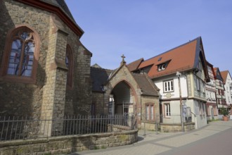 St Joseph's Hospital Church and House, Bensheim, Hessische Bergstrasse, Hesse, Germany, Europe