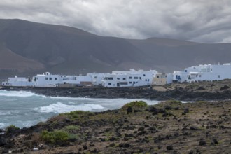 Fishing village Caleta de Caballo, Lanzarote, Canary Island, Spain, Europe