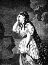 Ester Charlotte Brandes, actress in the Seyler troupe, well-known actress in a melodrama, 1772 in