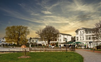 Old spa villa in the town centre of Binz, Rügen, Mecklenburg-Vorpommern, Germany, Europe