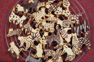 Swabian cuisine, Swabian Christmas biscuits, cookie cutters, shortbread biscuits, cat figures,