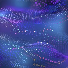 Artificial intelligence, lines, dots and pattern, vibrant blue and purple hues, abstract wallpaper